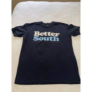 The Bitter Southerner Better South T Shirt Mens Large‎ Navy Blue Cotton Tee